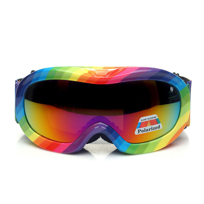 rainbow snow goggles