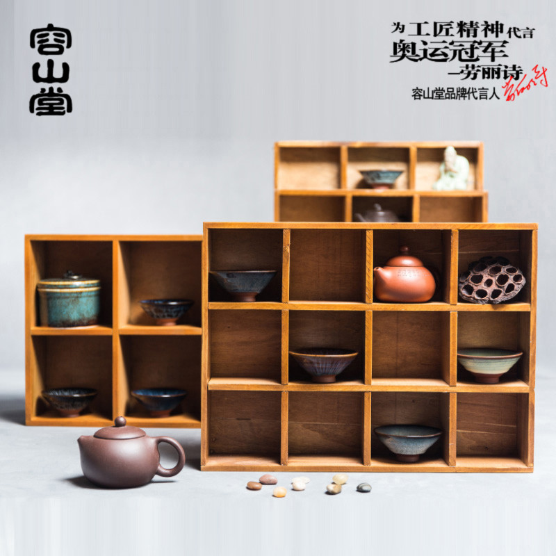 Buy Darongshan Hall Cabinet Storage Cabinets Wood Cup Holder Tea