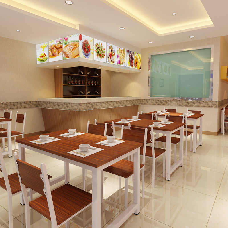 Buy Free Combination Of Fast Food Tables And Chairs Modern