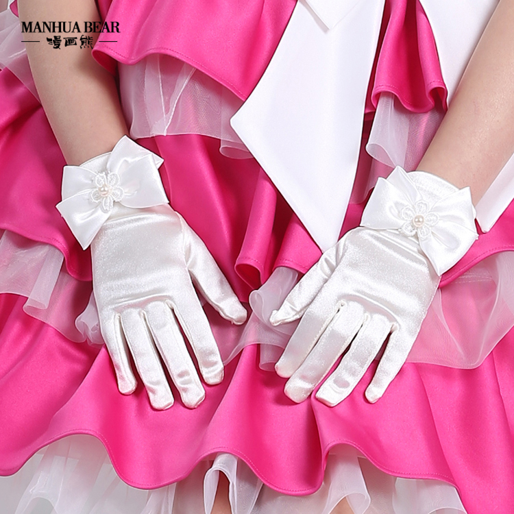 girls white gloves