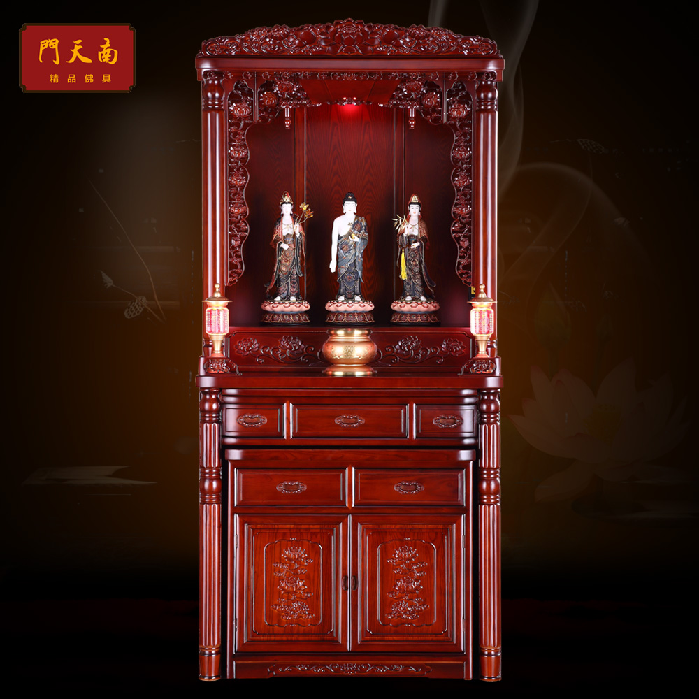 Buy 108 Fortuna Temple Shrines Closet With Doors Carved Altar