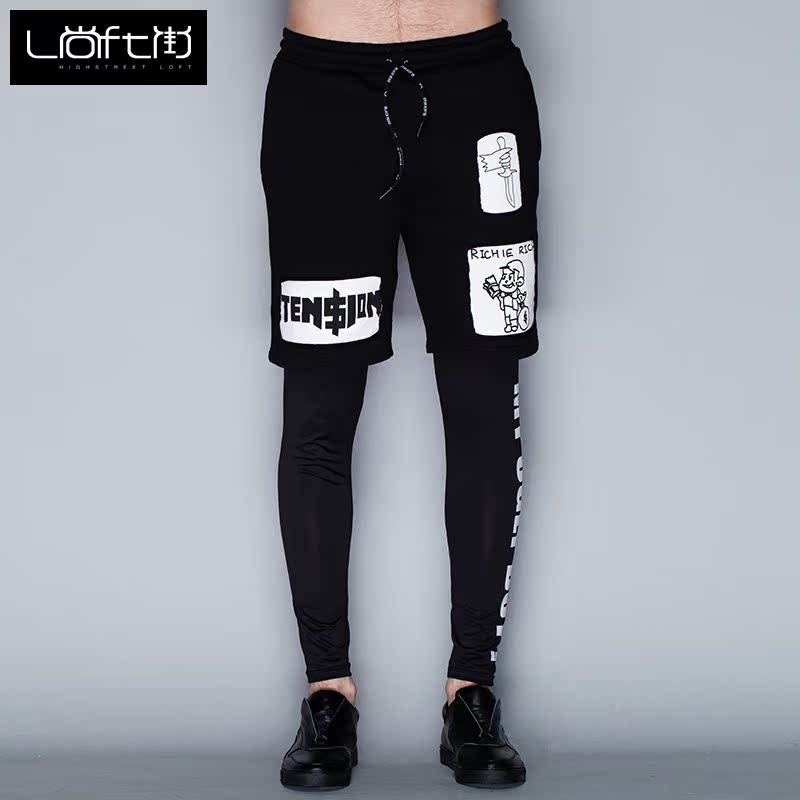 designer black joggers