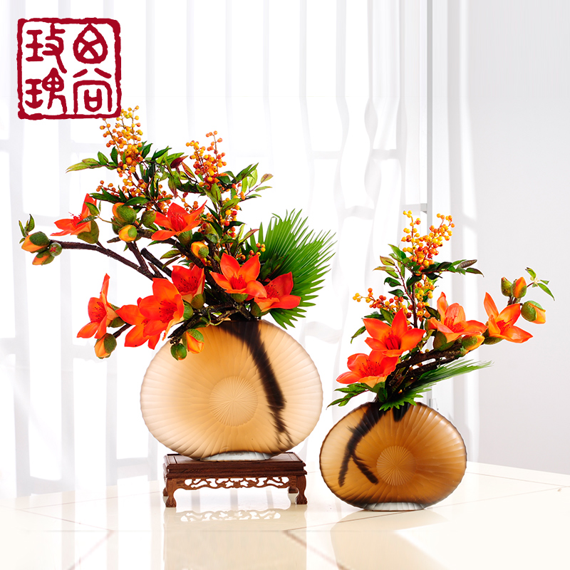 Yetta Home Silk Flower Decoration False Vase Artificial Tulip