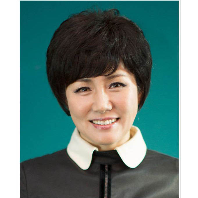 Buy Mu Middle Aged Super Lady With Short Hair Real Hair Wig Fluffy