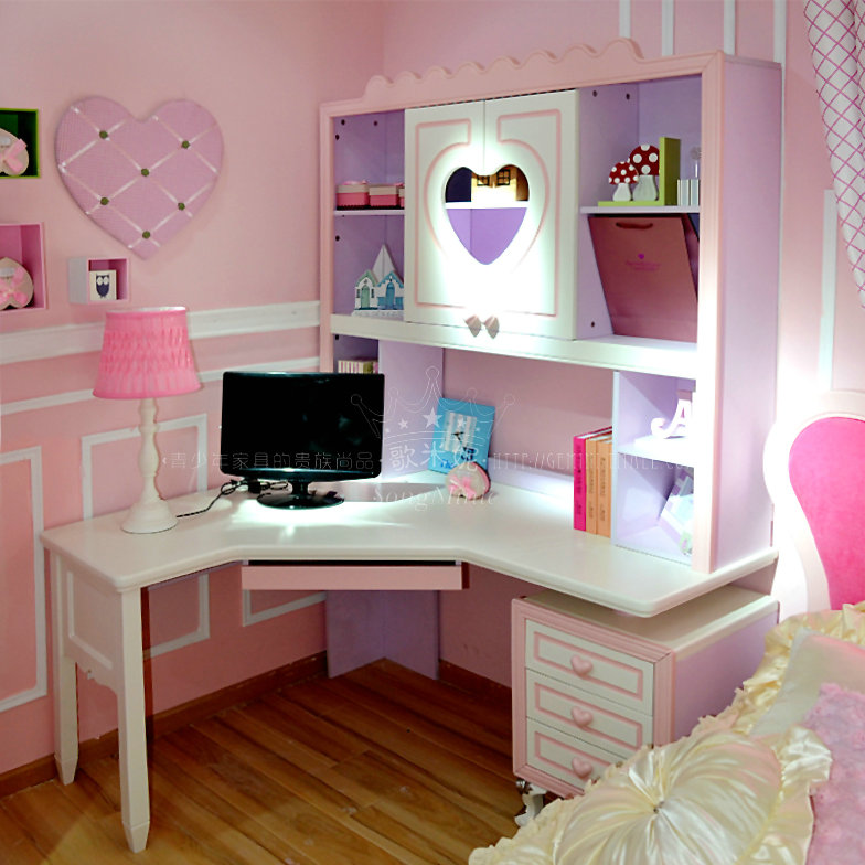 Buy Pink Korean Corner Desk Desk Desk Computer Desk Combination