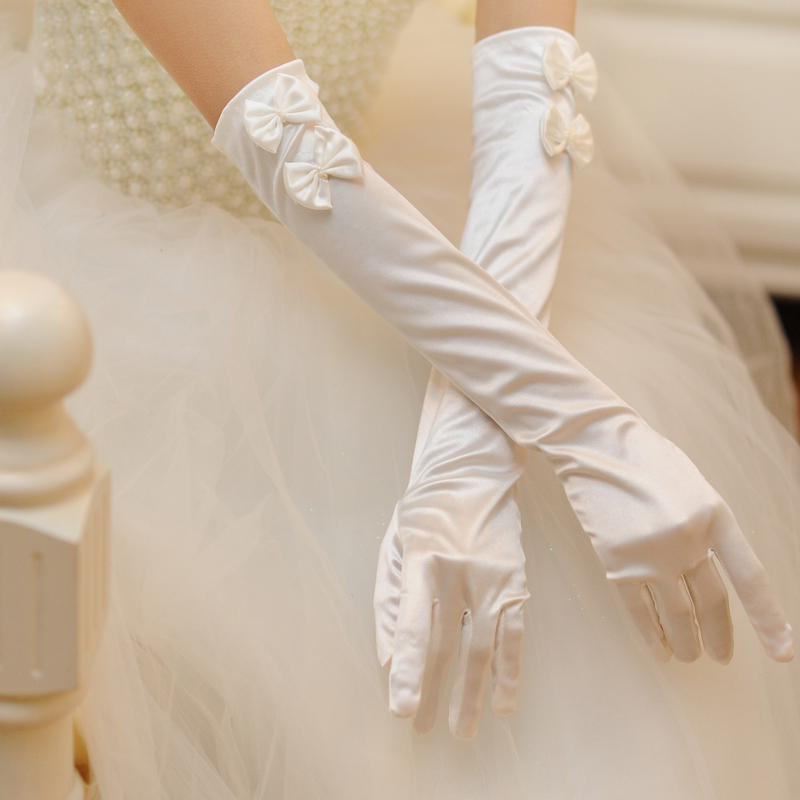 China Silk Bridal Gloves, China Silk 