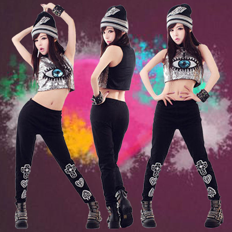 Cool black hole jeans pants sexy jeans skinny ripped hip hop jeans