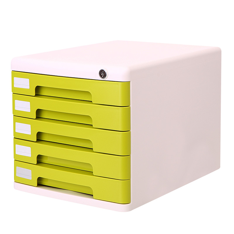 Buy Deli 9779 Colored Plastic Drawer Storage Cabinets Five Desktop