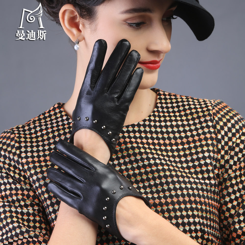 ladies fashion leather gloves