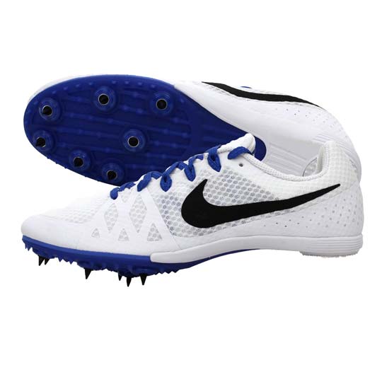 blue and white nike track spikes