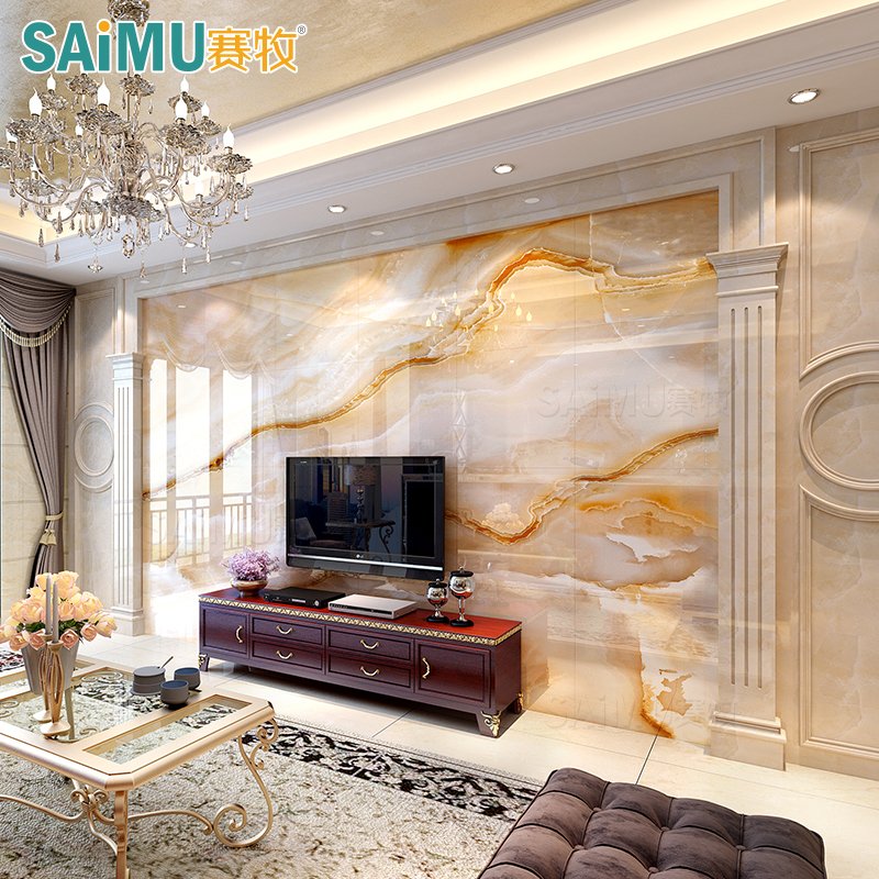 Buy Race Husbandry Tv Background Wall Tiles Imitation Marble Roman