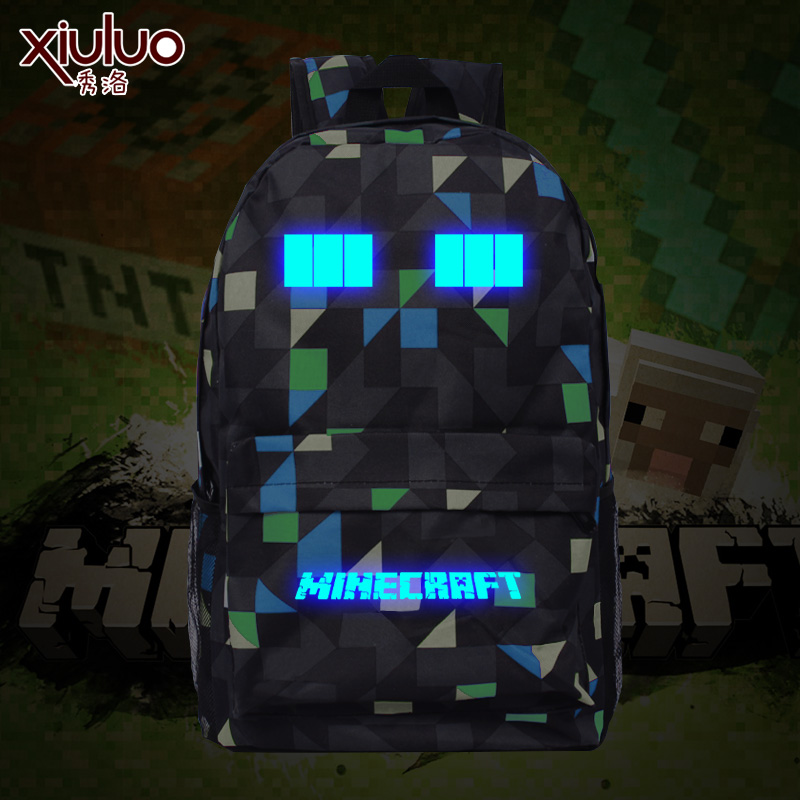 minecraft trolley school bag