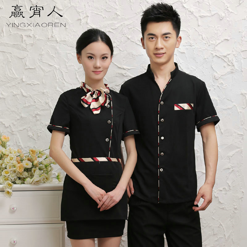 Buy Hotel Uniforms Summer Female Pot Shop Attendant Uniforms For