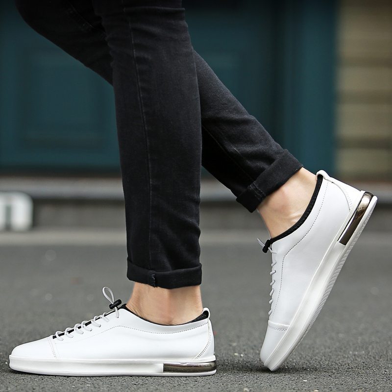 white casual loafers
