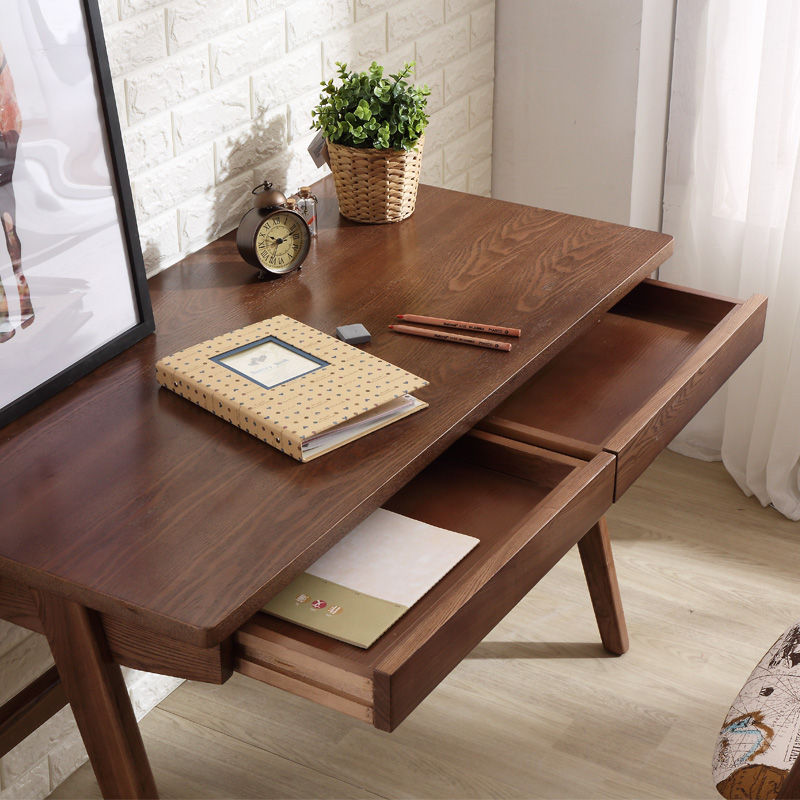 Buy Modern Japanese Small Apartment Nordic Wood Desk With