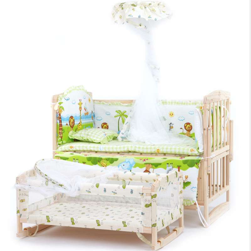 Buy Suning Tesco C Cˆ Multifunctional Baby Crib Bed Wood Without