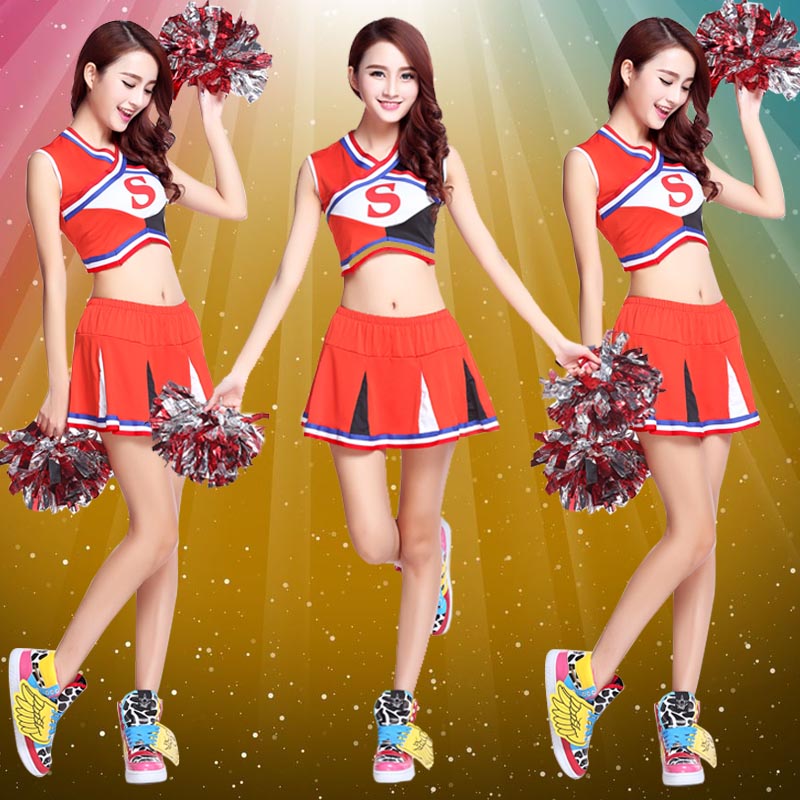 The new cheerleaders cheerleading dance clothes adult costume student group...