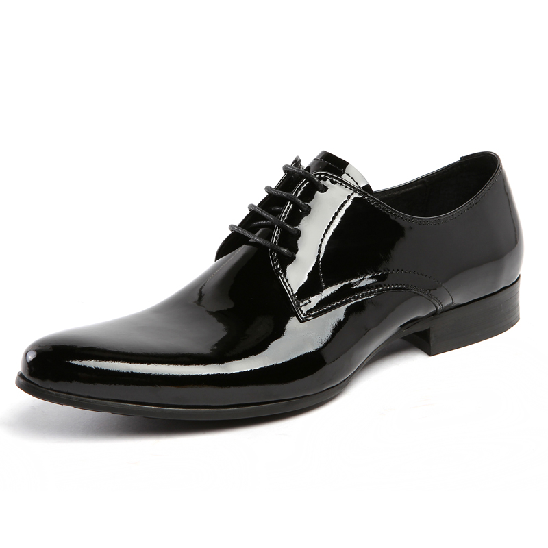 patent formal shoes