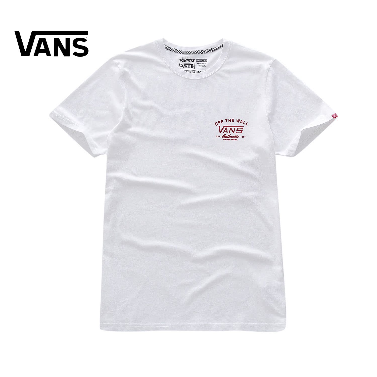vans white t shirt mens