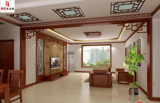 Buy Dongyang Wood Carvings Living Room Tv Background Wall