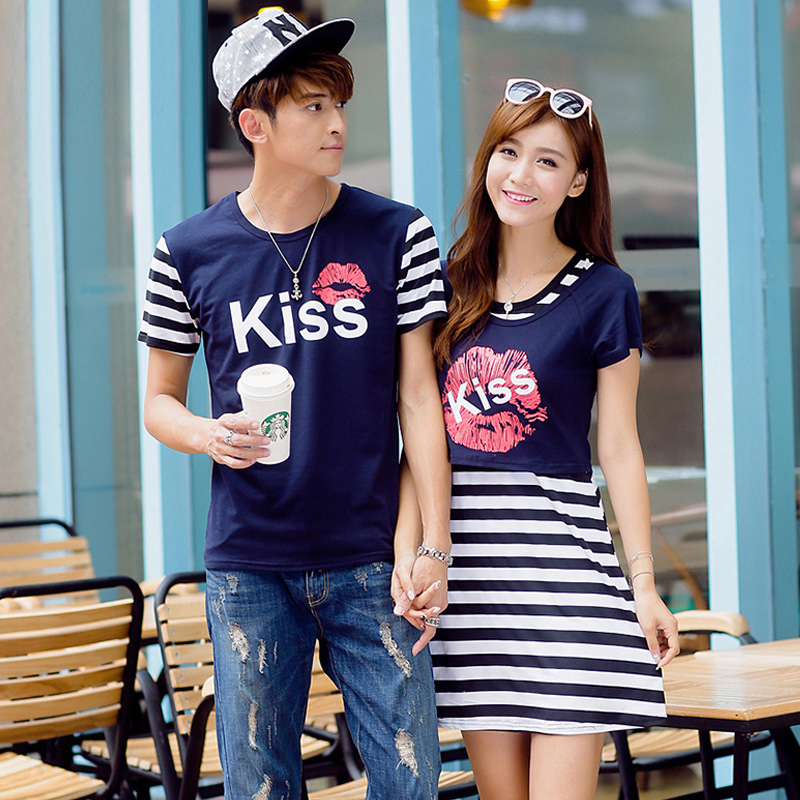 couple t shirt and frock