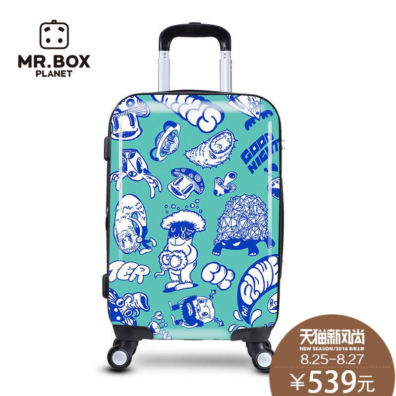 blue planet suitcase