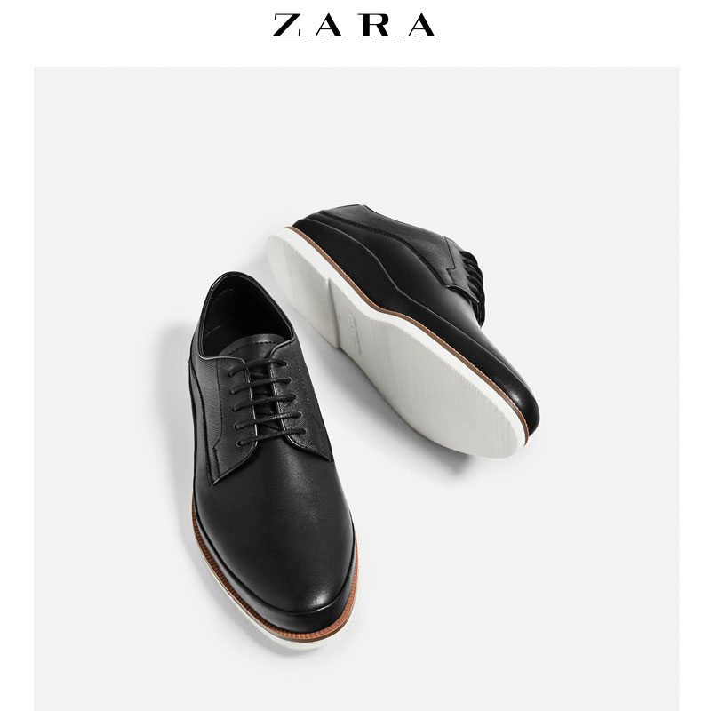 zara black casual shoes